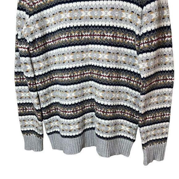 American‎ Eagle Mens Super Soft Fair isle Crew Neck Sweater Large Tall - Picture 3 of 9